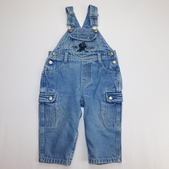 Vintage Other - Vintage Boys 18 months Hockey Denim Overalls